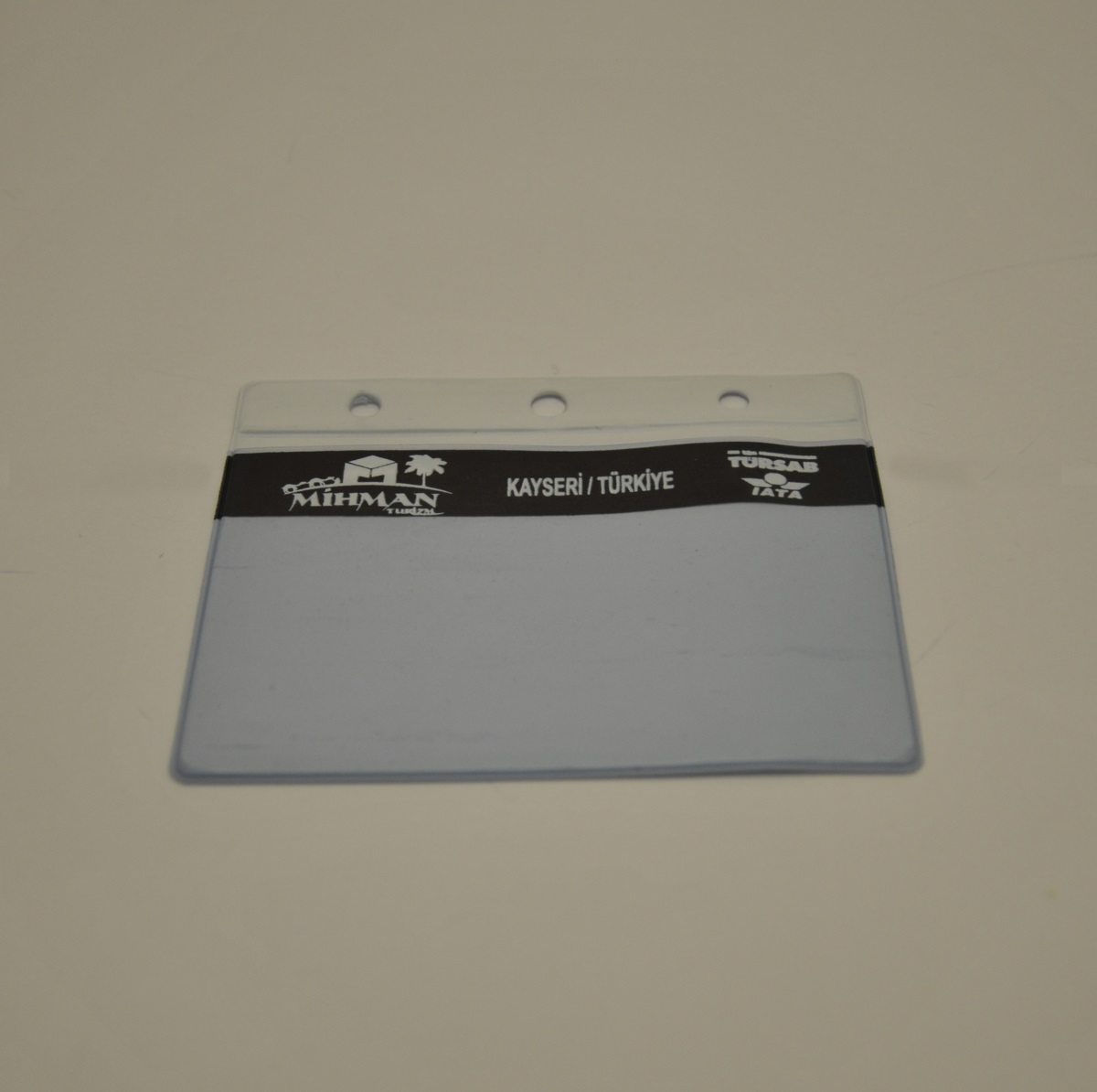 Serigrafi Baskılı Plastik Şeffaf Yaka Kartlığı