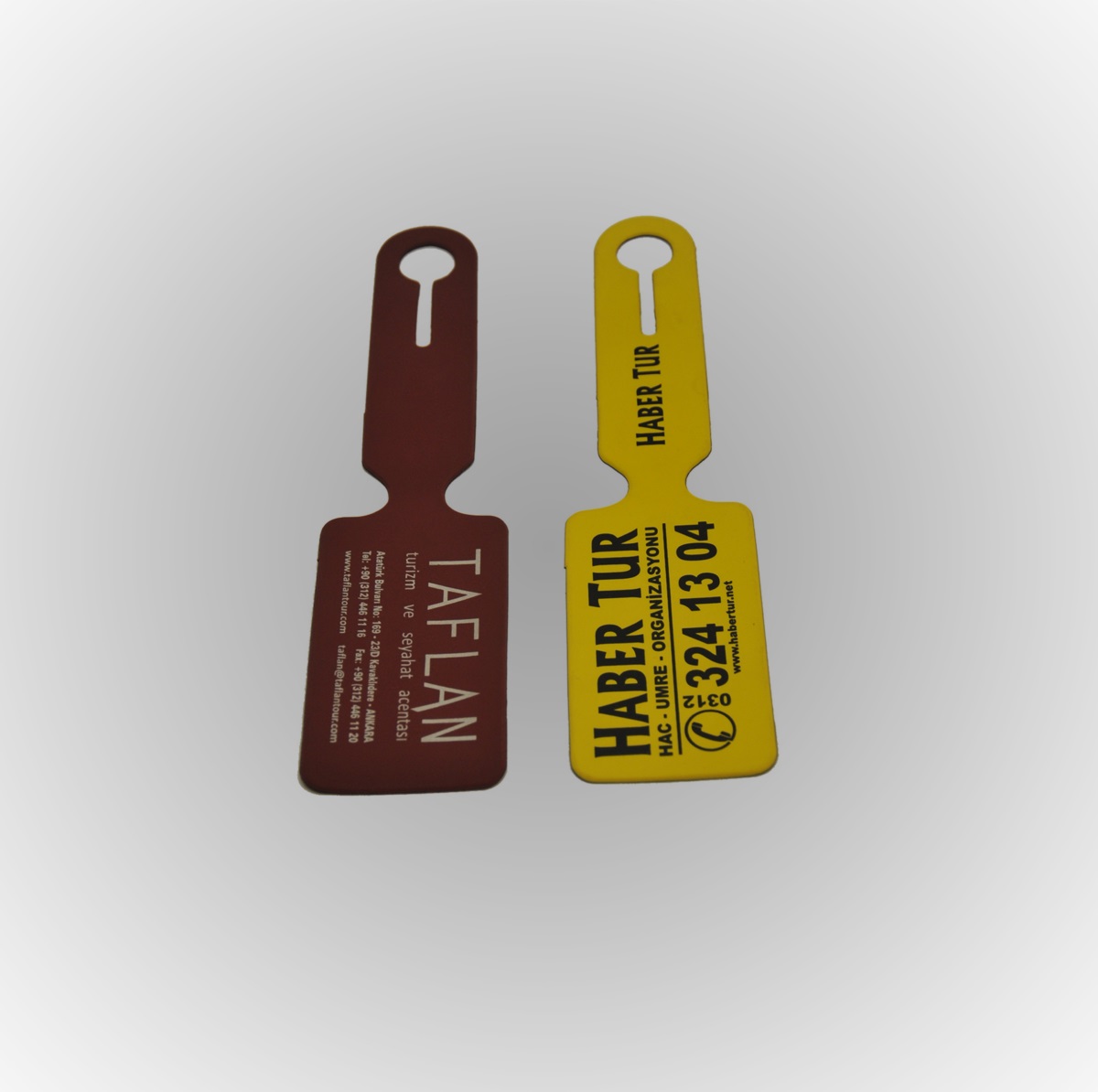 Serigrafi Baskılı Plastik Bagaj Etiketi