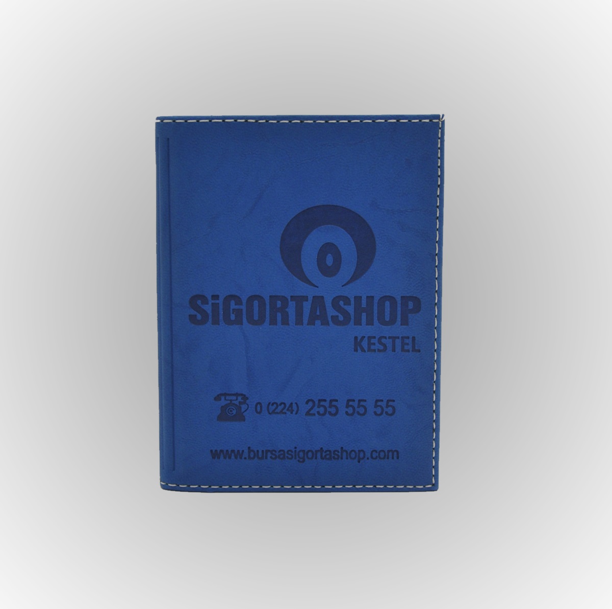 Klişe Sıcak Baskılı Dikişli Termo Deri Ruhsat Kabı