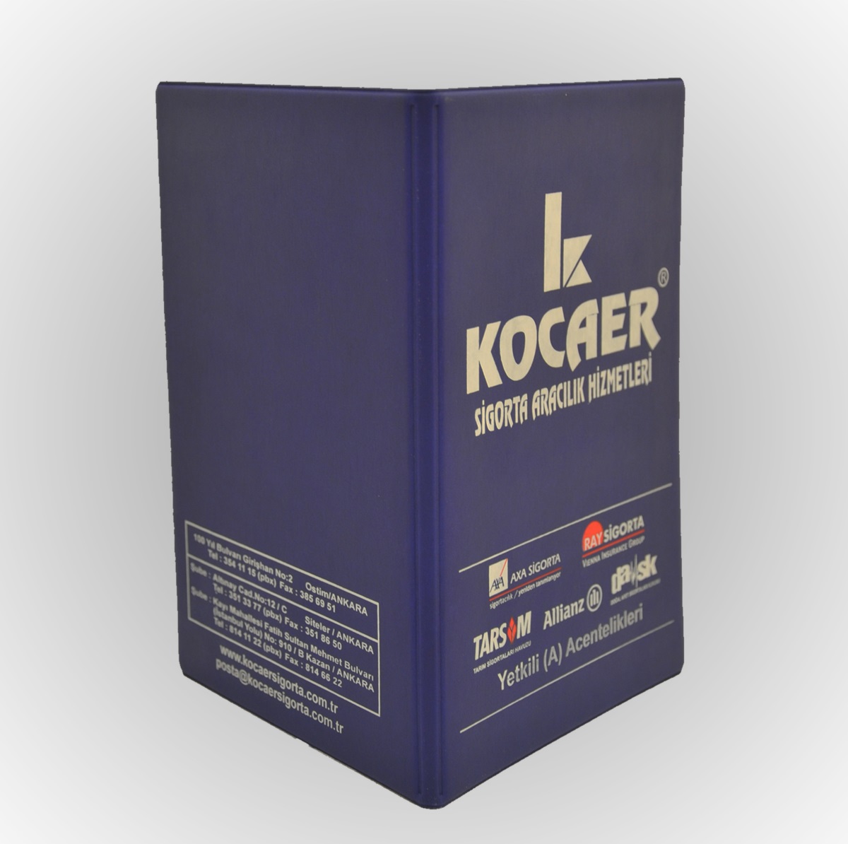 Serigrafi Baskılı Kartonlu Plastik Poliçe Kabı