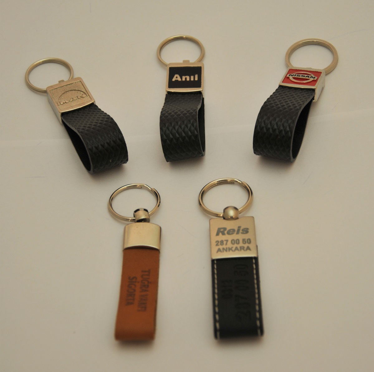 Deri Detaylı Anahtarlık