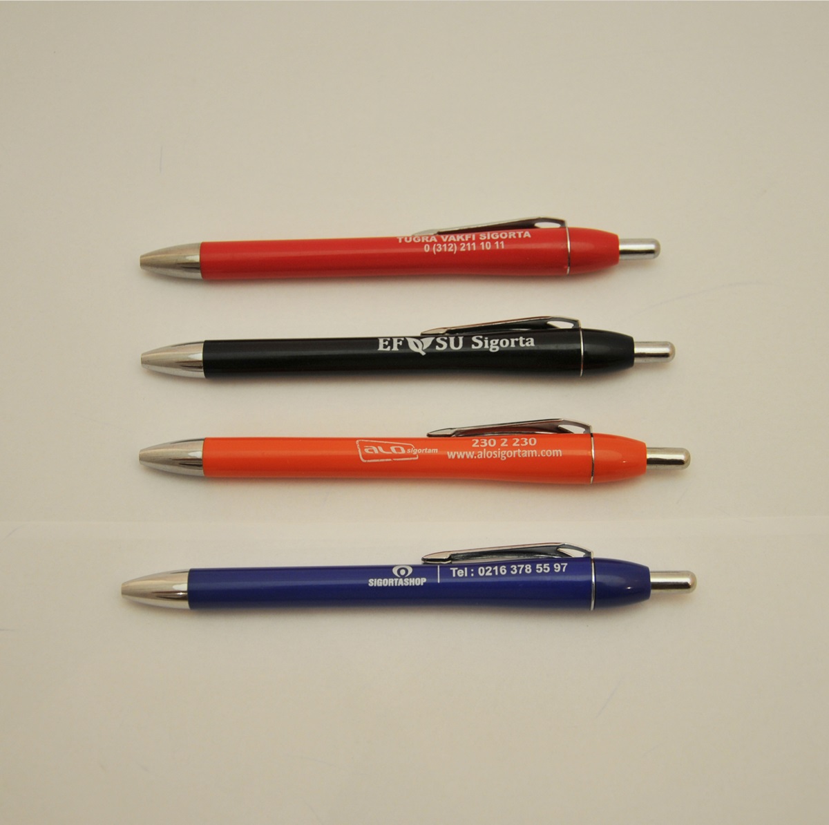 Serigrafi Baskılı Plastik Tükenmez Kalem