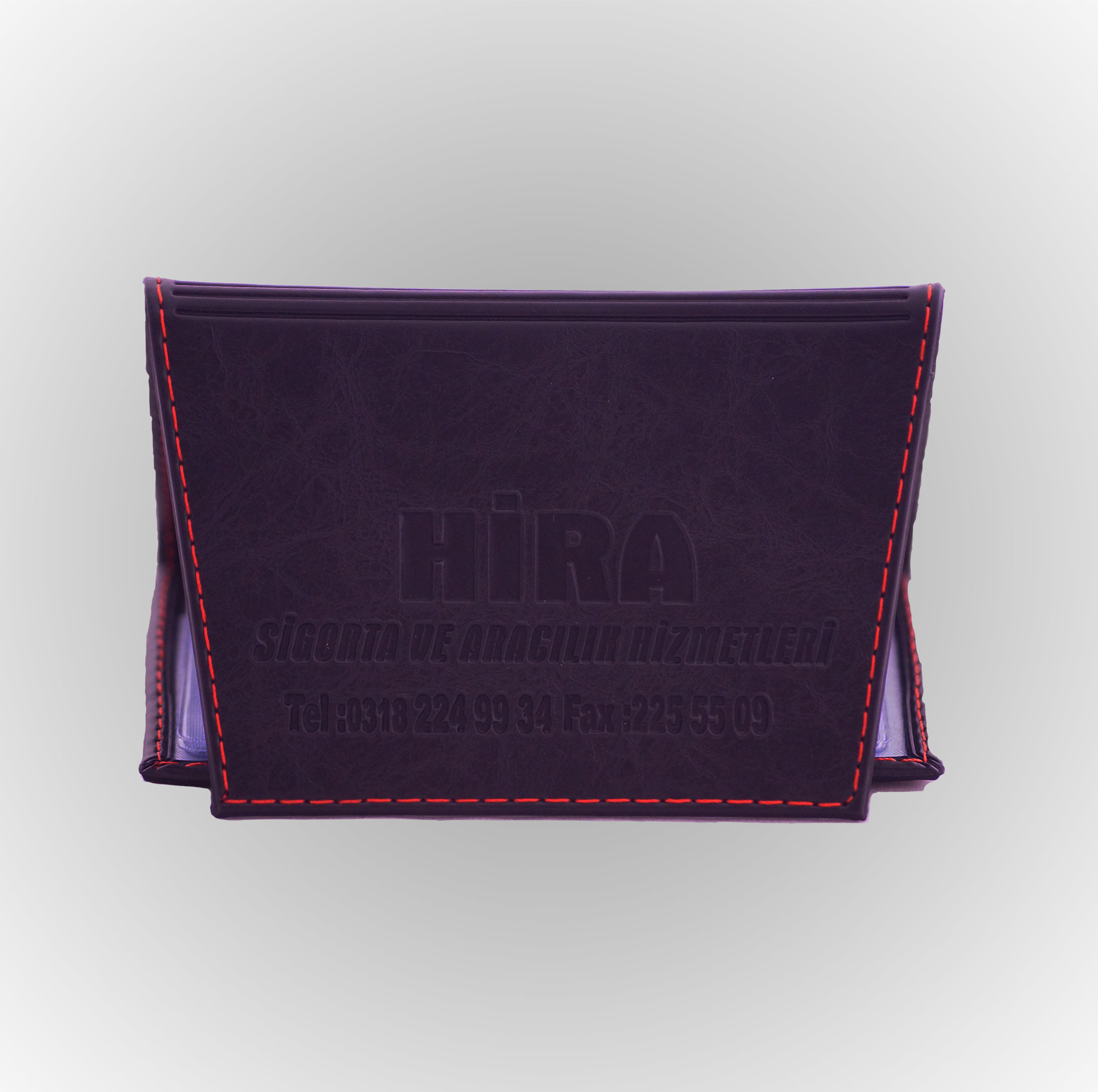 Klişe Sıcak Baskılı Suni Deri Lüks Kapaklı Model Ruhsat Kabı