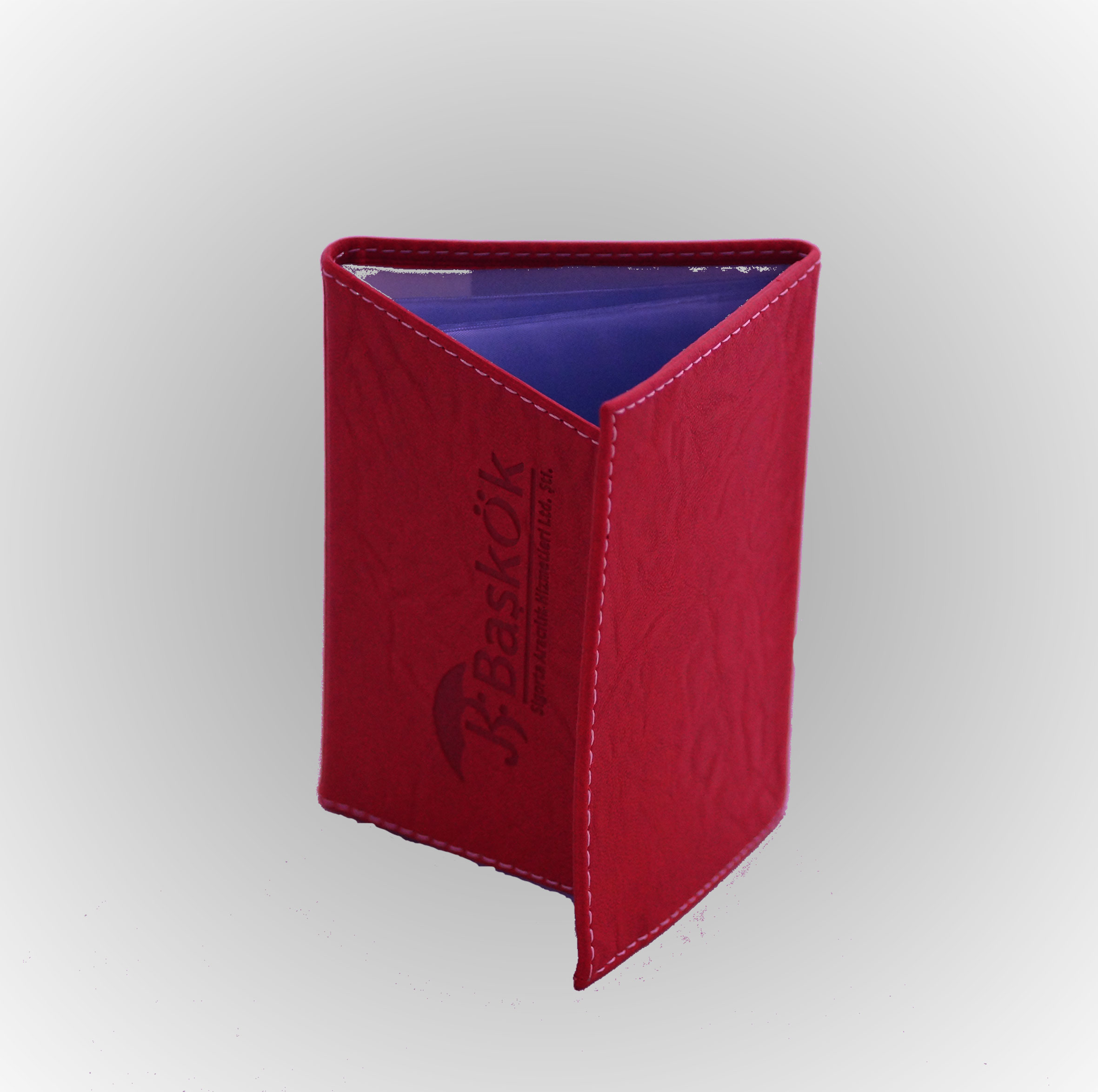 Klişe Sıcak Baskılı Dikişli Termo Lüks  Model Ruhsat Kabı