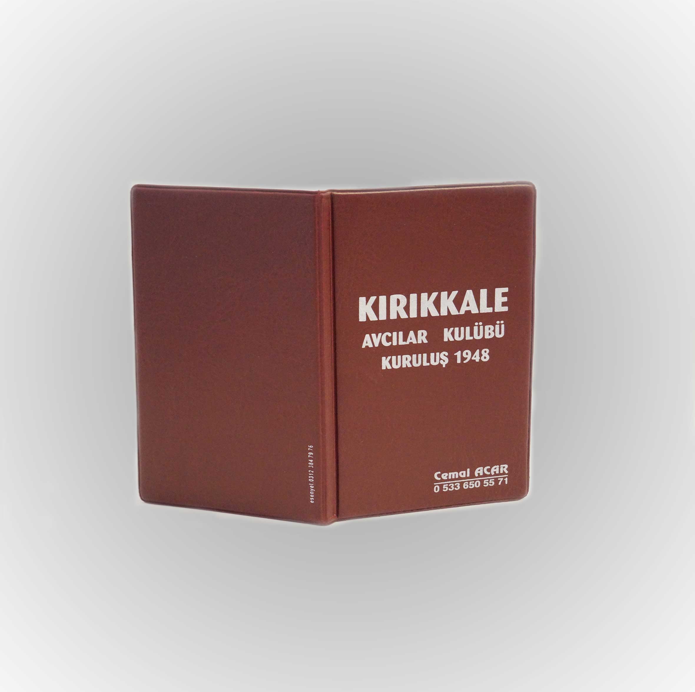 Serigrafi Baskılı Plastik Avcı Ruhsat Kabı